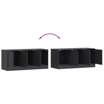 TV-Schrank Anthrazit 99x39x44 cm Stahl