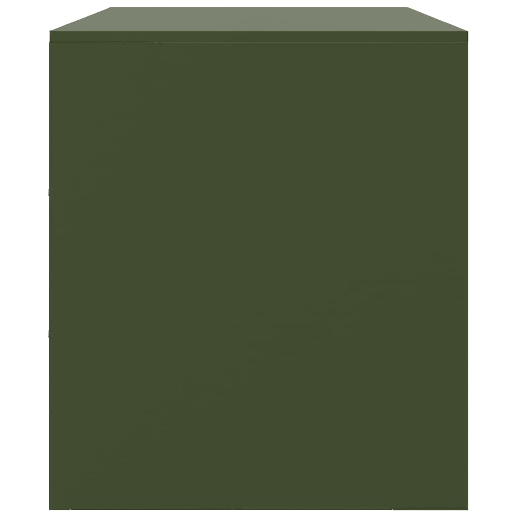 TV-Schrank Olivgrün 99x39x44 cm Stahl