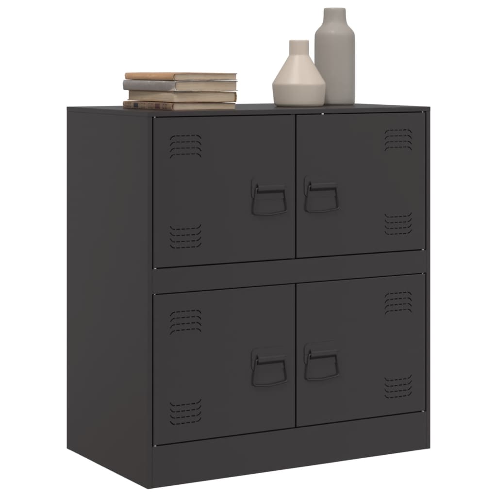 Sideboard Schwarz 67x39x73 cm Stahl