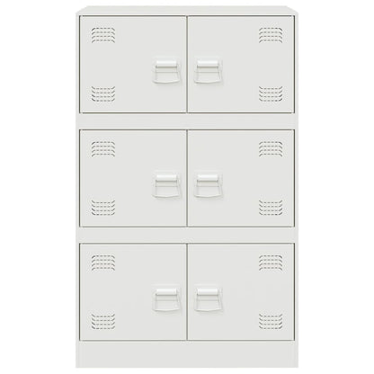 Sideboard Weiß 67x39x107 cm Stahl