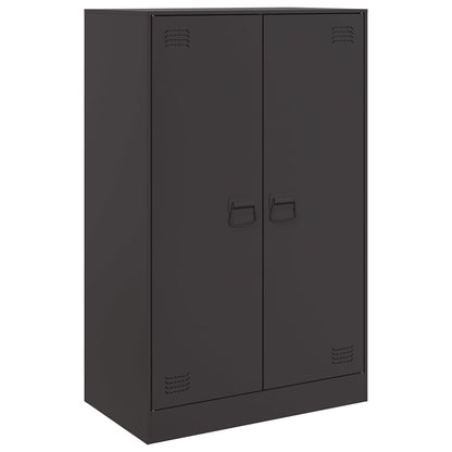Sideboard Schwarz 67x39x107 cm Stahl