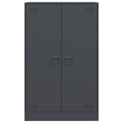 Sideboard Anthrazit 67x39x107 cm Stahl