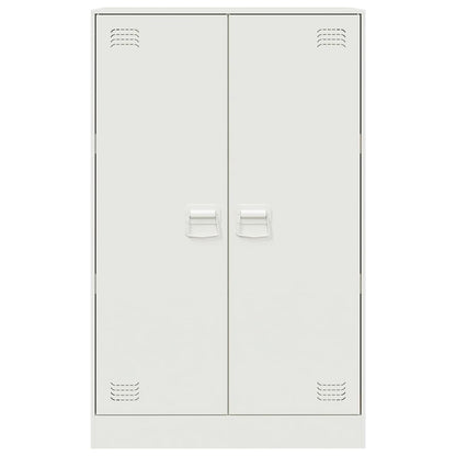 Sideboard Weiß 67x39x107 cm Stahl