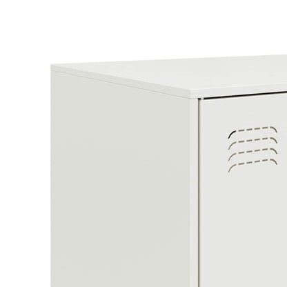 Sideboard Weiß 67x39x107 cm Stahl