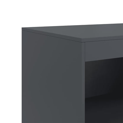 Sideboard Anthrazit 67x39x107 cm Stahl