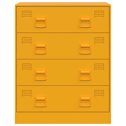 Sideboard Senfgelb 67x39x83 cm Stahl