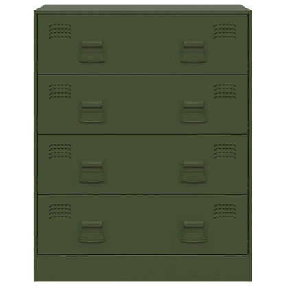 Sideboard Olivgrün 67x39x83 cm Stahl