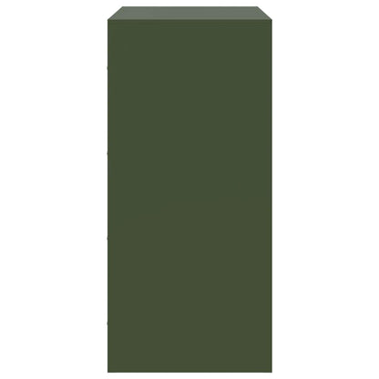 Sideboard Olivgrün 67x39x83 cm Stahl