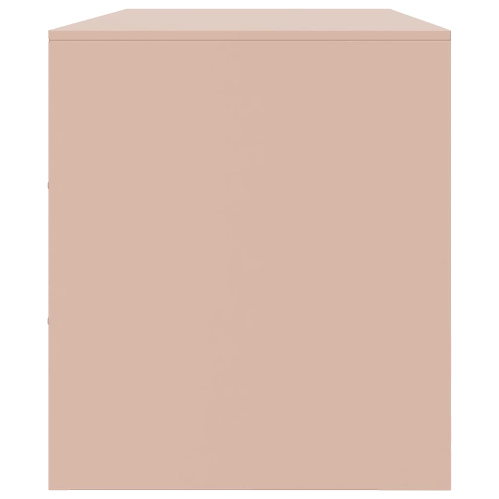 TV-Schrank Rosa 99x39x44 cm Stahl