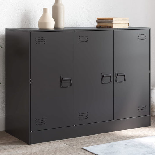 Sideboard Schwarz 99x39x73 cm Stahl