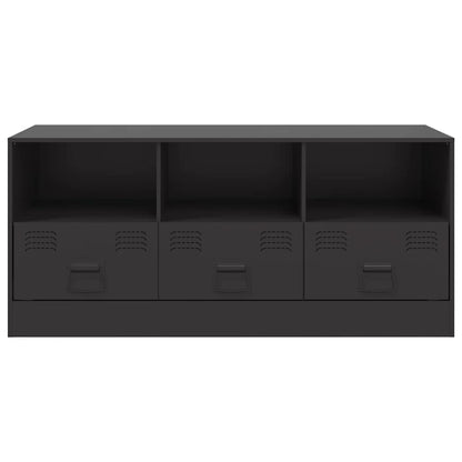 TV-Schrank Schwarz 99x39x44 cm Stahl