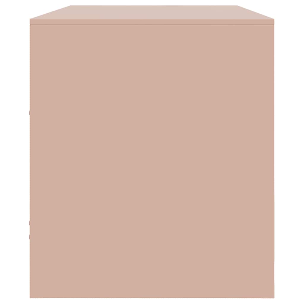 TV-Schrank Rosa 99x39x44 cm Stahl