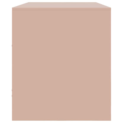 TV-Schrank Rosa 99x39x44 cm Stahl