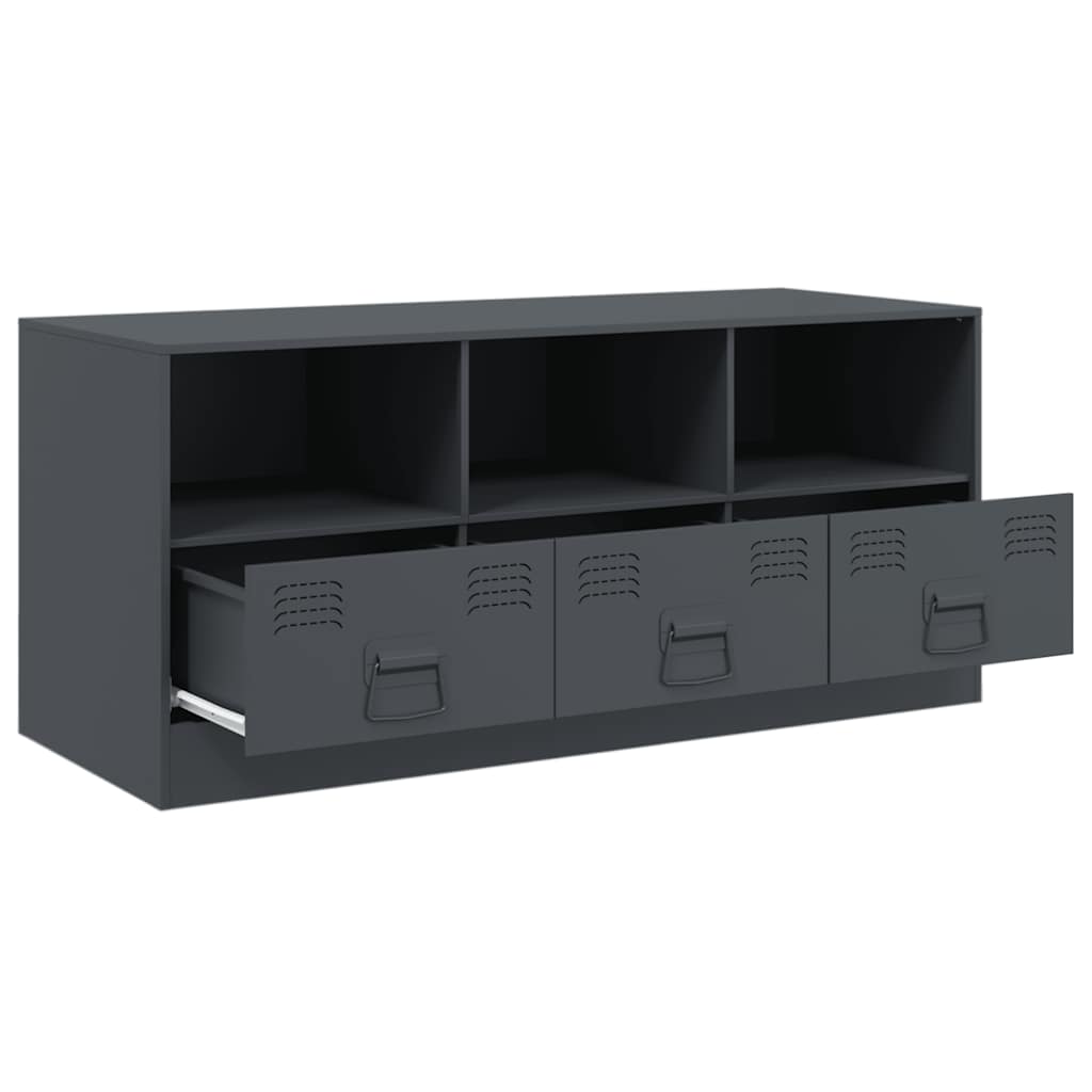 TV-Schrank Anthrazit 99x39x44 cm Stahl