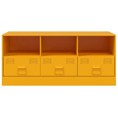 TV-Schrank Senfgelb 99x39x44 cm Stahl