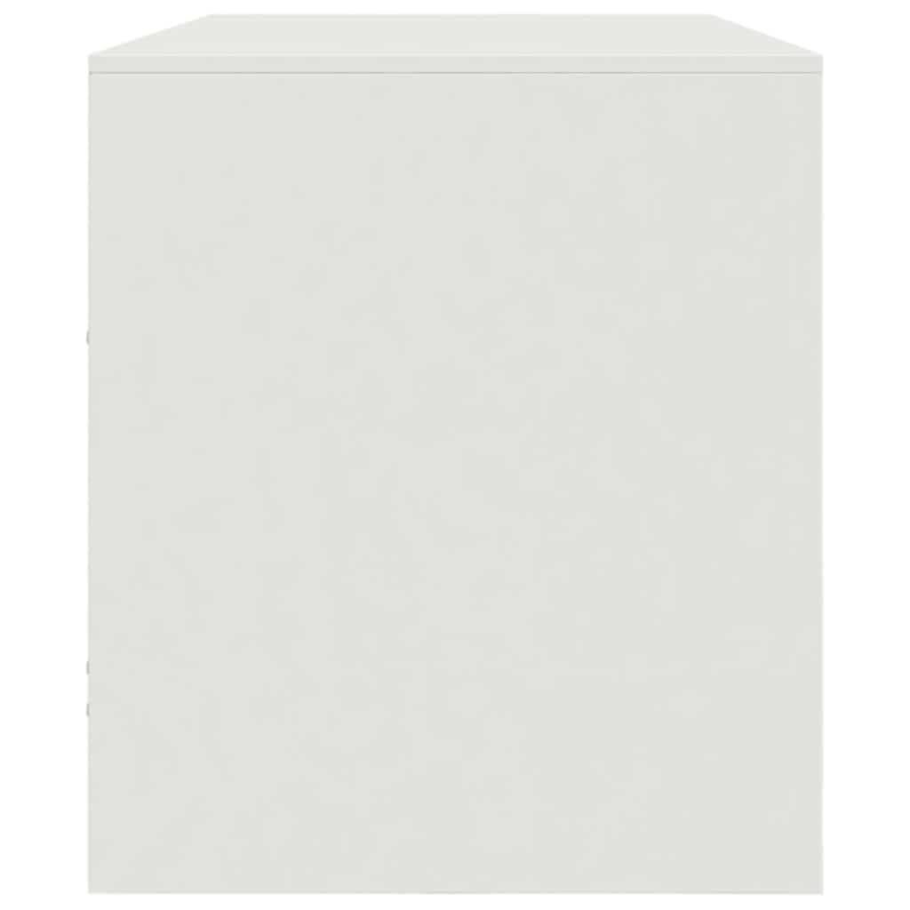 TV-Schrank Weiß 99x39x44 cm Stahl