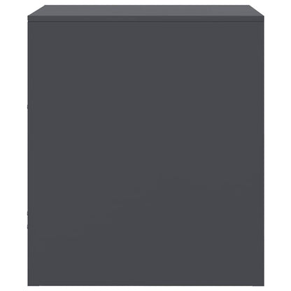 Nachttisch Anthrazit 34,5x39x44 cm Stahl