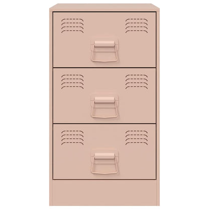 Nachttisch Rosa 34,5x39x62 cm Stahl