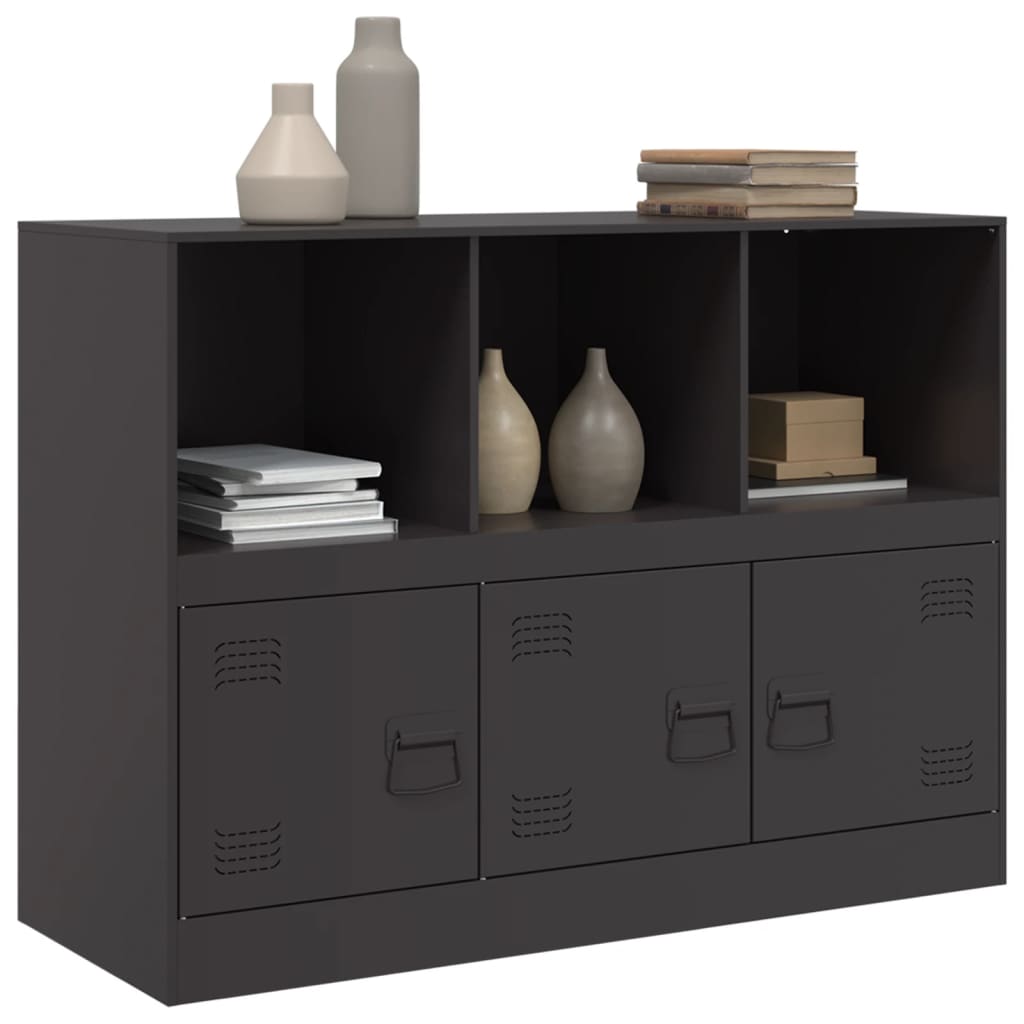 Sideboard Schwarz 99x39x73 cm Stahl