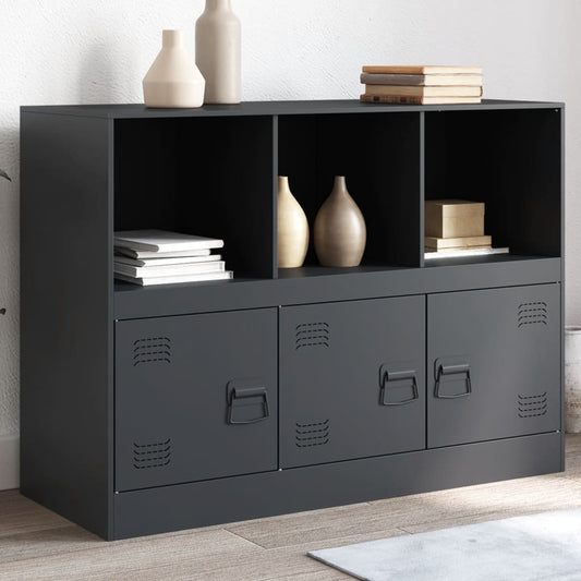 Sideboard Anthrazit 99x39x73 cm Stahl