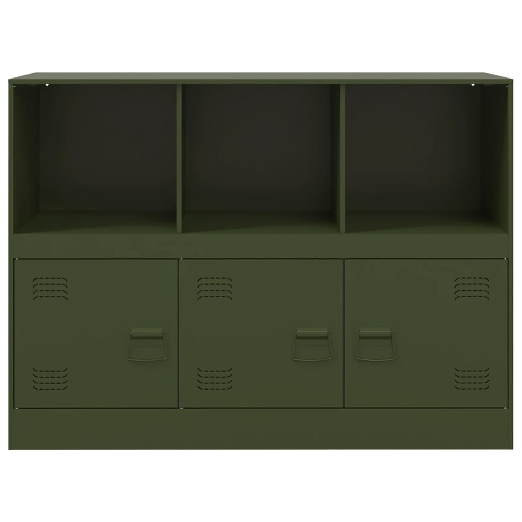 Sideboard Olivgrün 99x39x73 cm Stahl