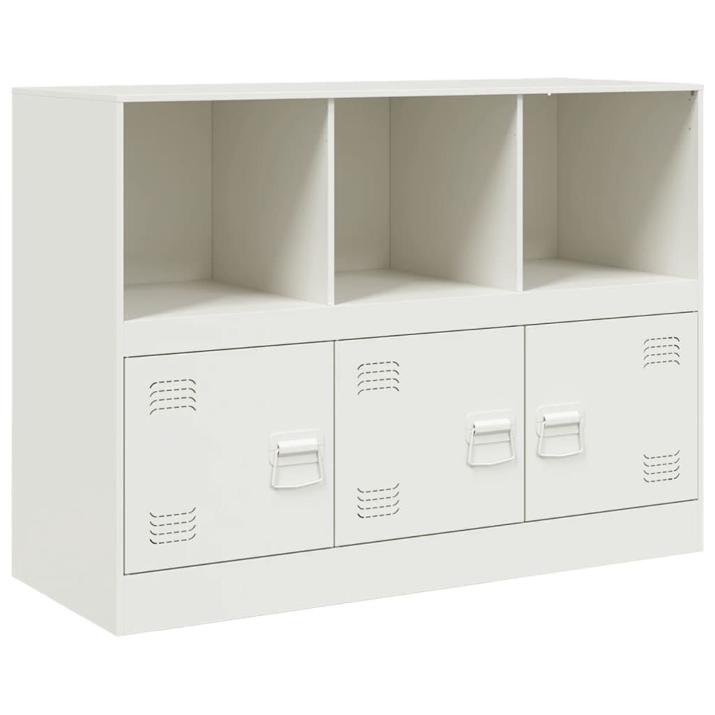 Sideboard Weiß 99x39x73 cm Stahl