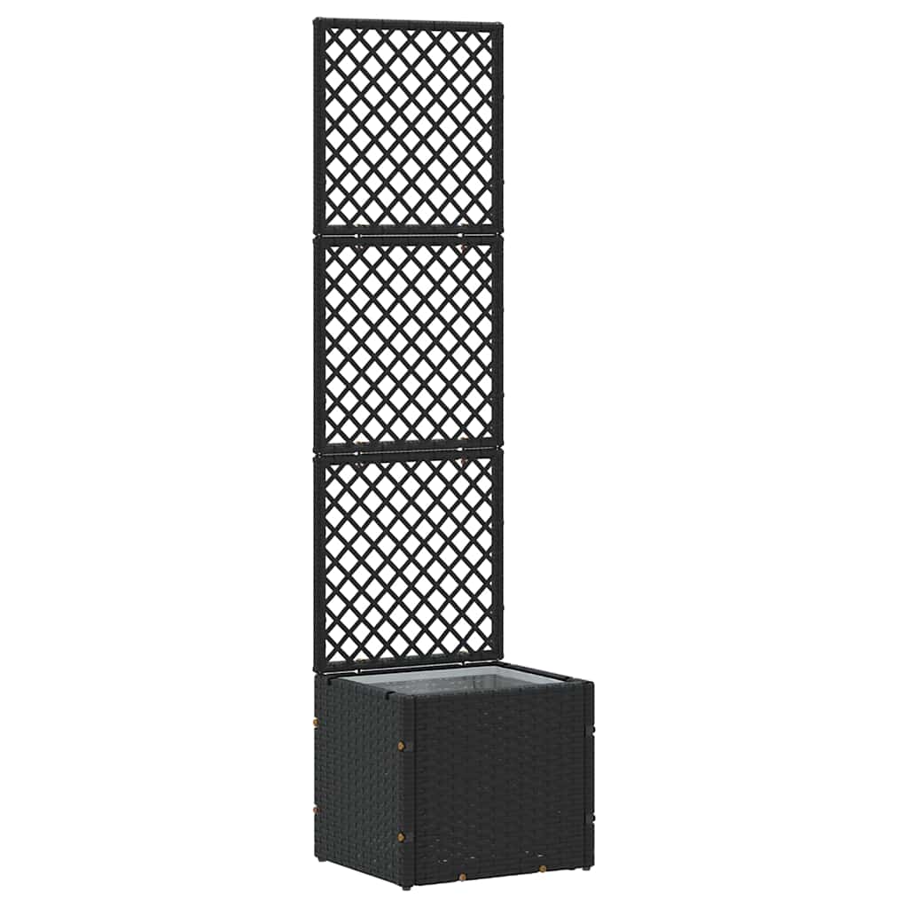 Pflanzkübel Schwarz 35 x 30 x 135 cm Metall