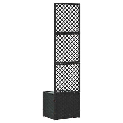 Pflanzkübel Schwarz 35 x 30 x 135 cm Metall
