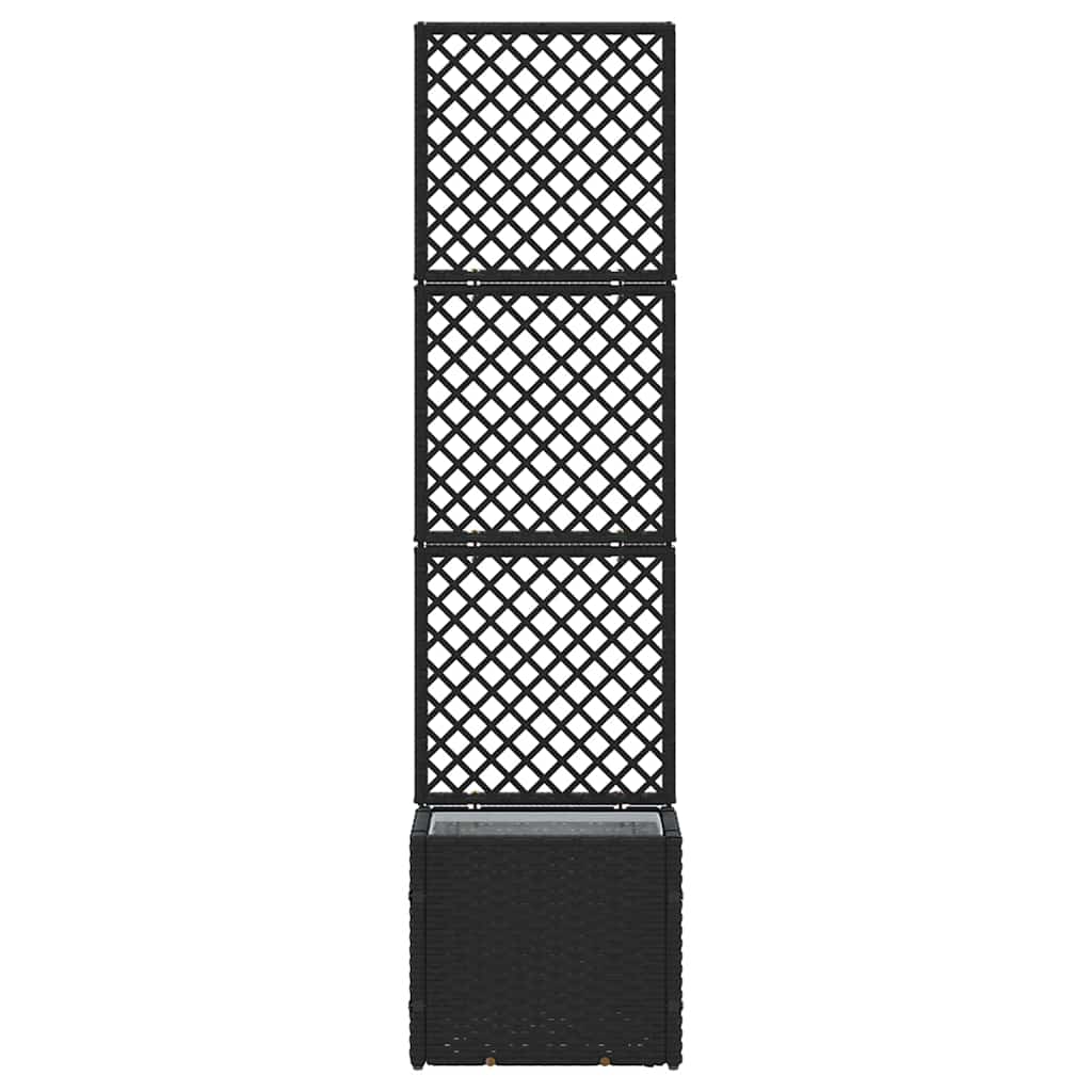 Pflanzkübel Schwarz 35 x 30 x 135 cm Metall