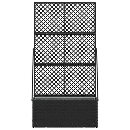 Pflanzkübel Schwarz 70 x 30 x 135 cm Metall