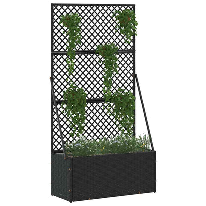 Pflanzkübel Schwarz 70 x 30 x 135 cm Metall