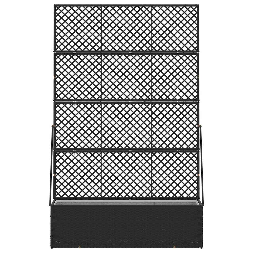 Pflanzkübel Schwarz 105 x 30 x 170 cm Metall