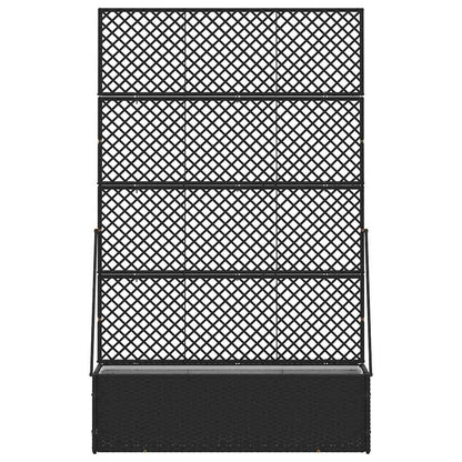 Pflanzkübel Schwarz 105 x 30 x 170 cm Metall