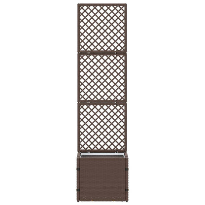 Pflanzkübel Braun 35 x 30 x 135 cm Metall