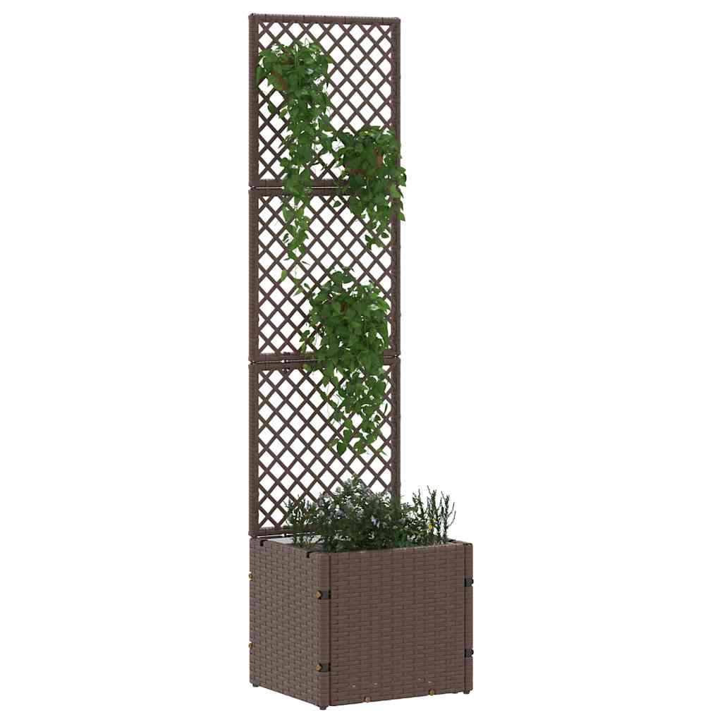Pflanzkübel Braun 35 x 30 x 135 cm Metall