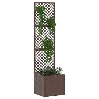 Pflanzkübel Braun 35 x 30 x 135 cm Metall