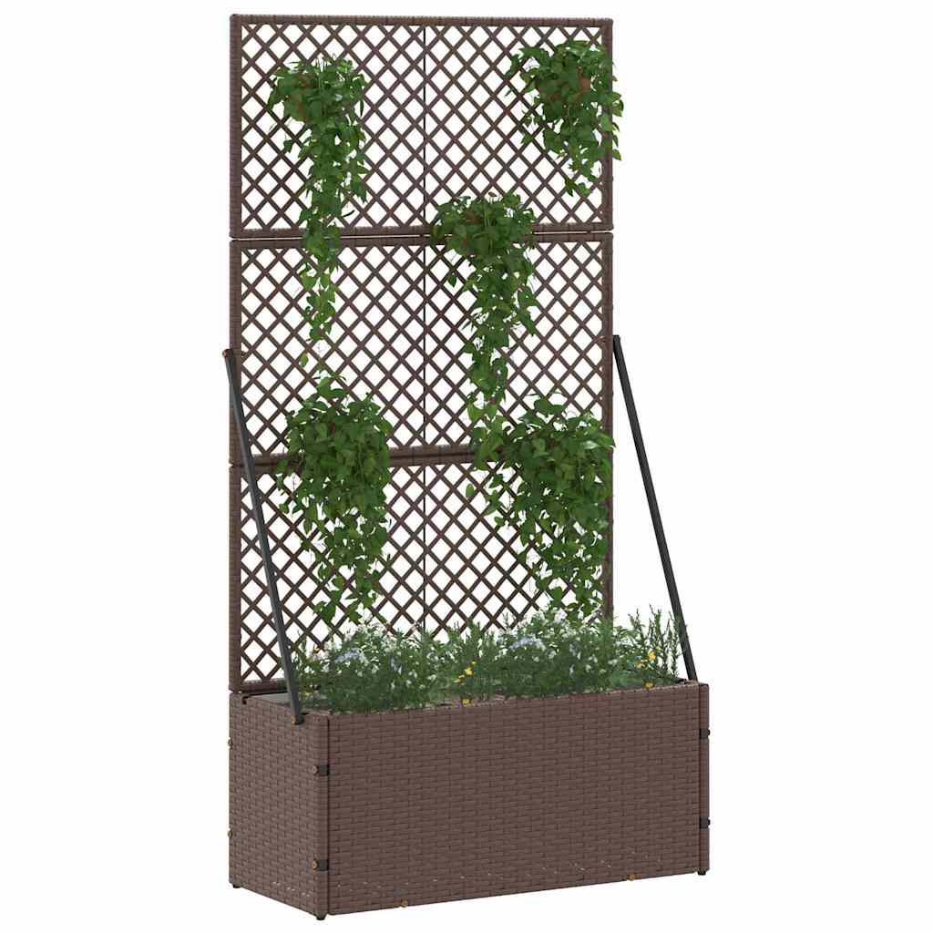 Pflanzkübel Braun 70 x 30 x 135 cm Metall