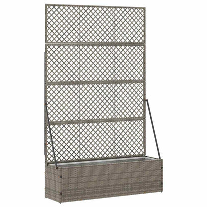 Pflanzkübel Grau 105 x 30 x 170 cm Metall