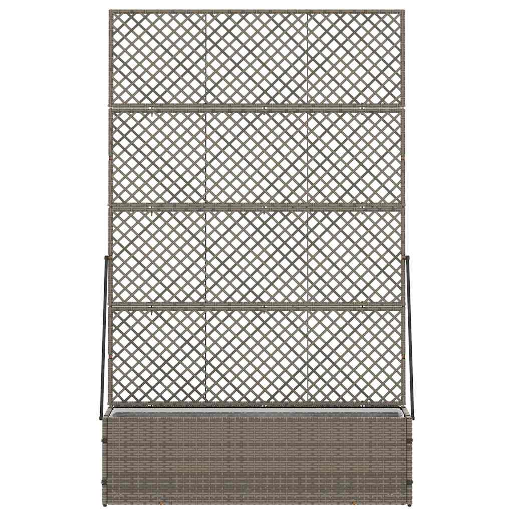 Pflanzkübel Grau 105 x 30 x 170 cm Metall