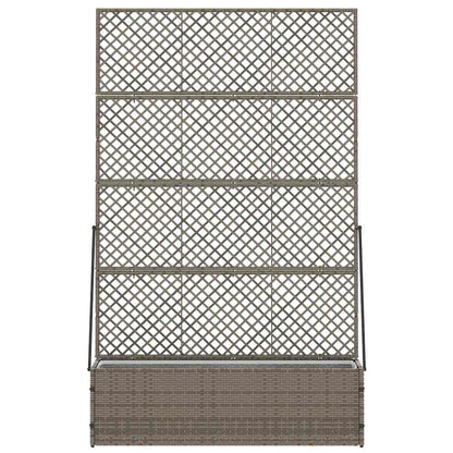 Pflanzkübel Grau 105 x 30 x 170 cm Metall