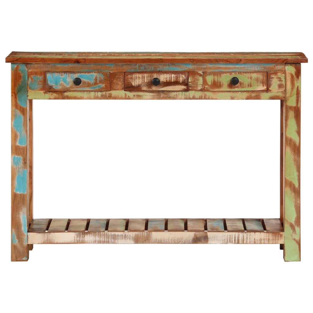Konsolentisch 110x30x76 cm Altholz Massiv