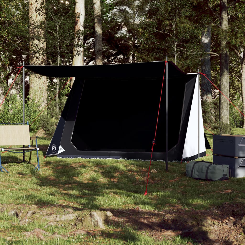 Campingzelt 2 Personen Weiß Verdunkelungsstoff Wasserfest