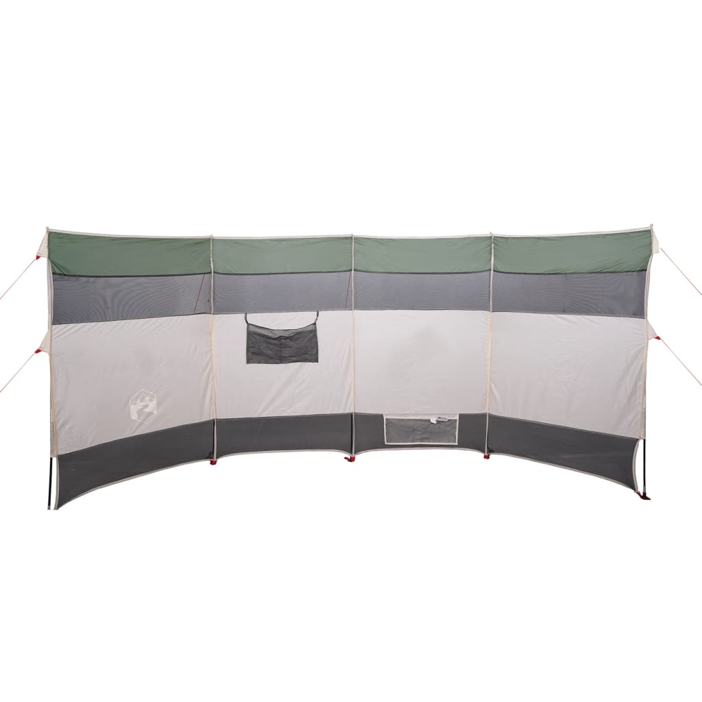 Camping-Windschutz Grün 366x152x152 cm Wasserdicht