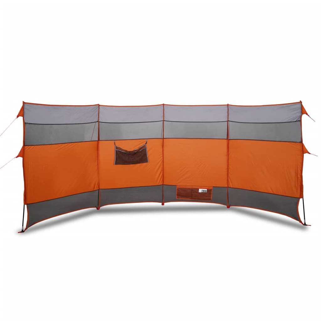 Camping-Windschutz Orange 366x152x152 cm Wasserdicht