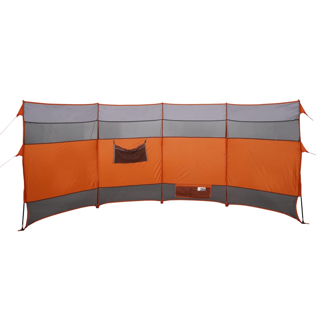 Camping-Windschutz Orange 366x152x152 cm Wasserdicht