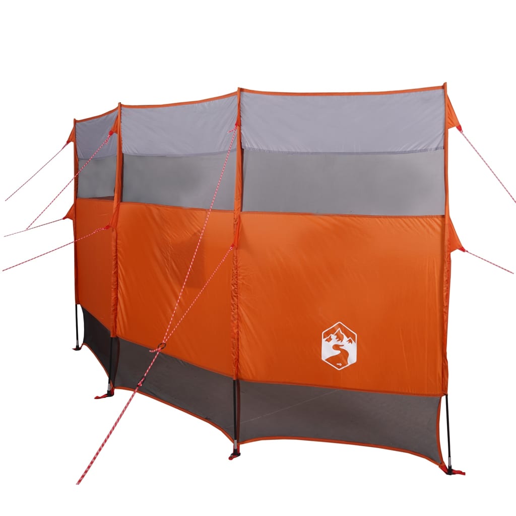 Camping-Windschutz Orange 366x152x152 cm Wasserdicht