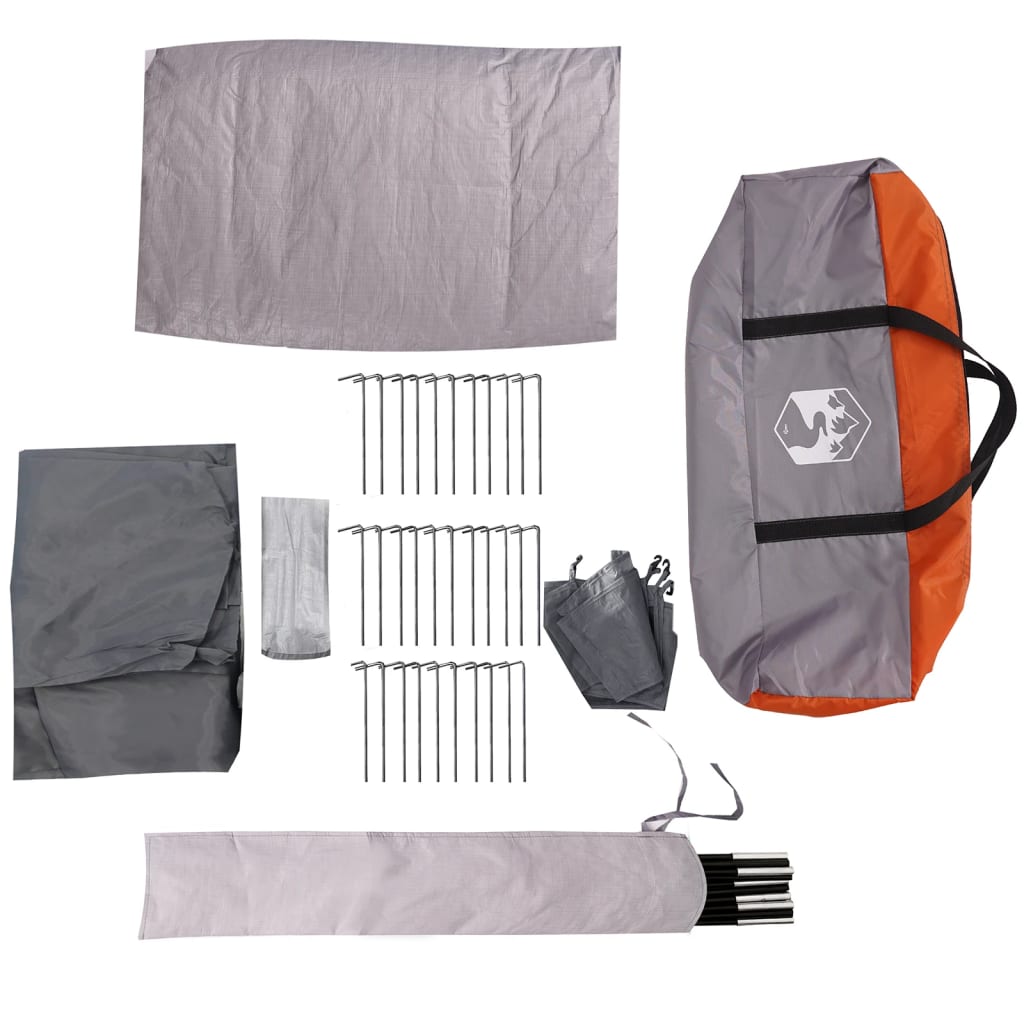 Camping-Windschutz Orange 366x152x152 cm Wasserdicht