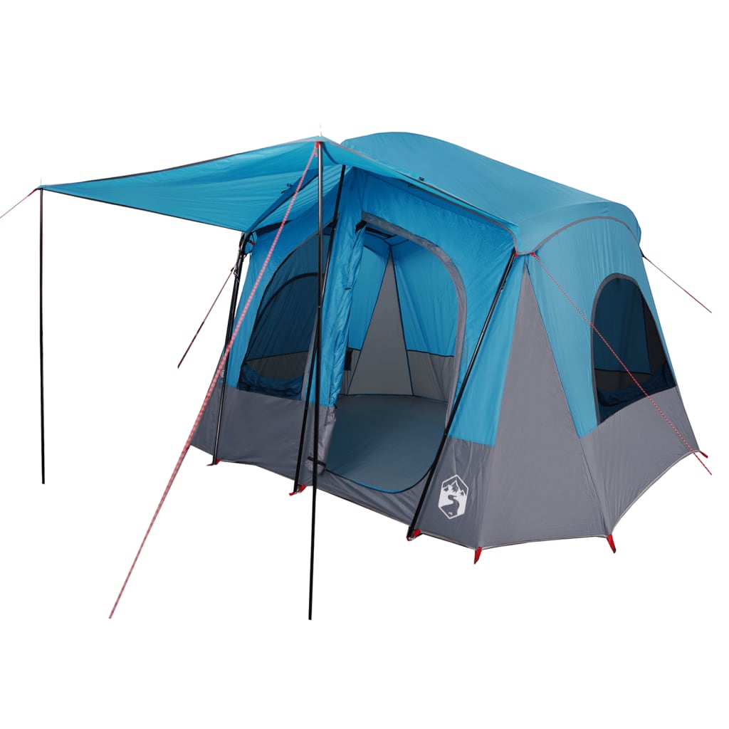 Campingzelt 5 Personen Blau Wasserdicht