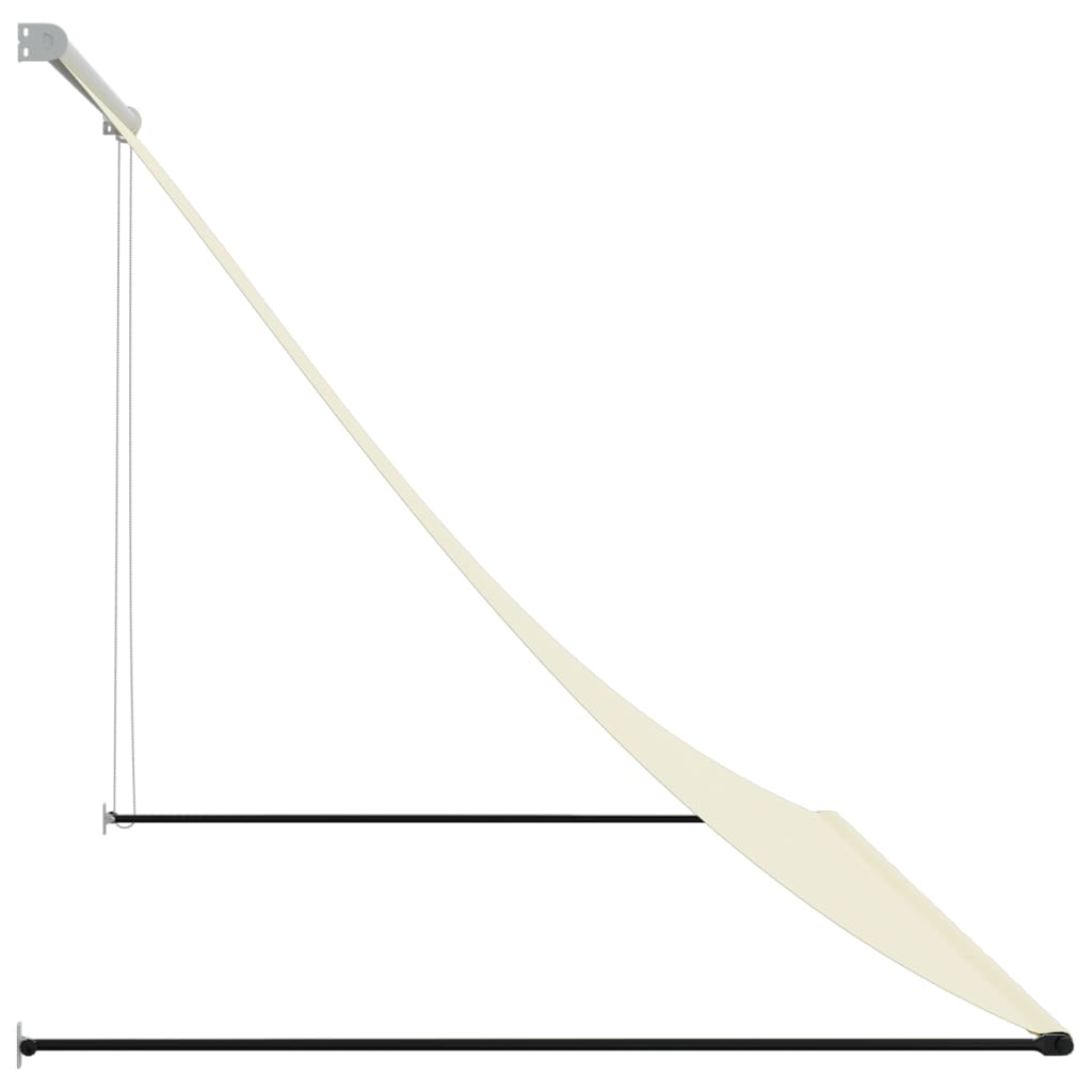 Markise Einziehbar Creme 250x150 cm Stoff und Stahl