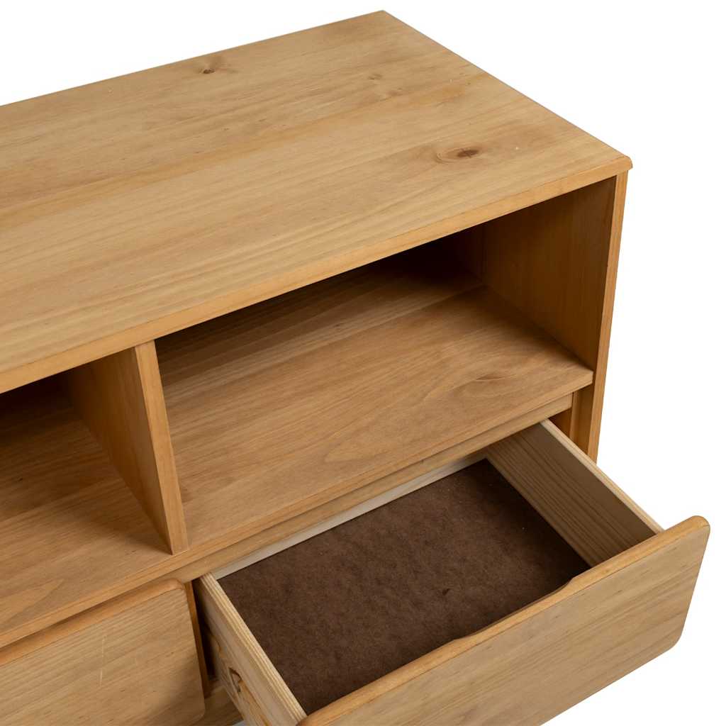 TV-Schrank SAUDA Eiche-Optik 99x43x55 cm Massivholz Kiefer